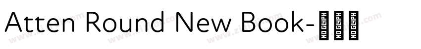 Atten Round New Book字体转换